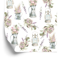 Tapeta Bukiety Kwiatów Lawendy