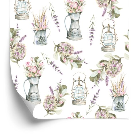 Tapeta Bukiety Kwiatów Lawendy