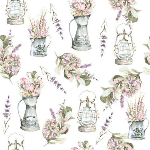 Tapeta Bukiety Kwiatów Lawendy