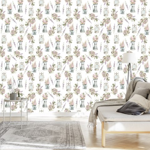 Tapeta Bukiety Kwiatów Lawendy