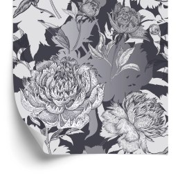 Tapeta Ciemne Piwonie