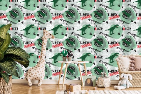 Tapeta Dla Dzieci Dinozaury, Zwierzęta, Zieleń