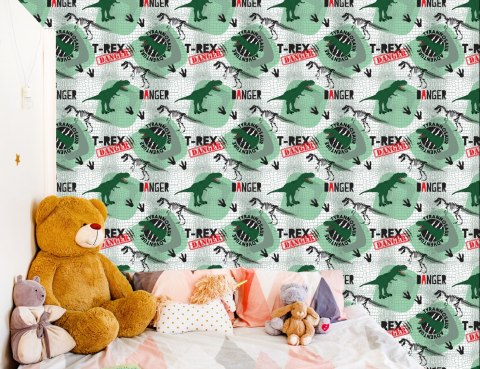 Tapeta Dla Dzieci Dinozaury, Zwierzęta, Zieleń