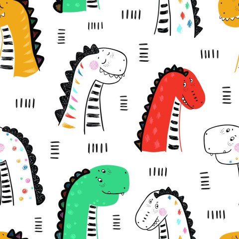 Tapeta Kolorowe Dinozaury