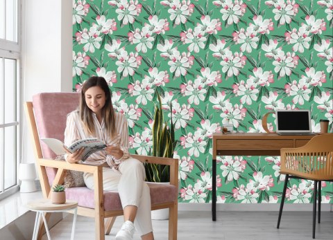 Tapeta Kolorowe Kwiaty Kosmosu