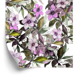 Tapeta Kwiaty Akwarela