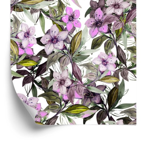 Tapeta Kwiaty Akwarela