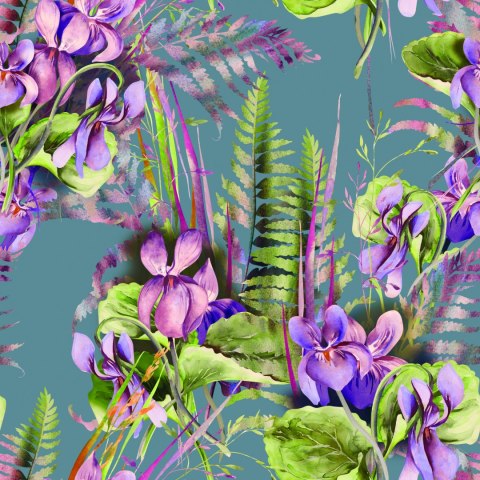 Tapeta Kwiaty Polne, Liście