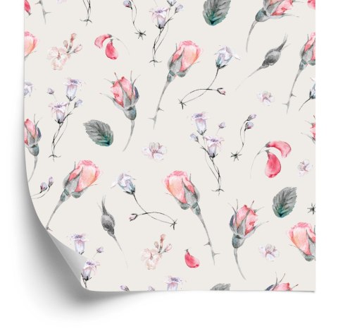 Tapeta Kwiaty Róże Vintage