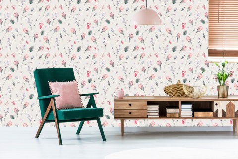 Tapeta Kwiaty Róże Vintage