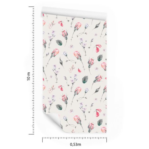 Tapeta Kwiaty Róże Vintage