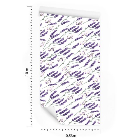 Tapeta Lawenda Fiolet