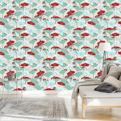 Tapeta Lilie Wodne I Lotosy