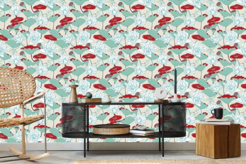 Tapeta Lilie Wodne I Lotosy