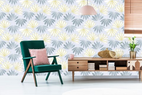 Tapeta Lilie Wodne Jak Narysowane