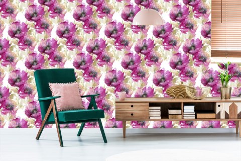 Tapeta Maki Malowane Akwarelą