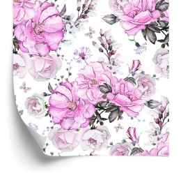 Tapeta Modne Róże W Pastelowych Kolorach