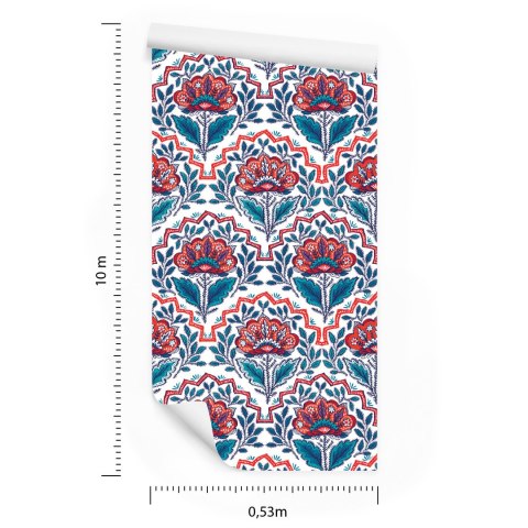 Tapeta Piękne Kolorowe Kwiaty