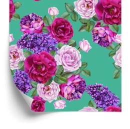 Tapeta Piękne Kolorowe Róże I Bzy