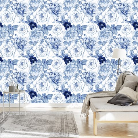 Tapeta Róże Piwonie