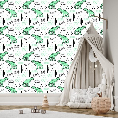 Tapeta W Dinozaury, Kaktusy, Do Pokoju Dziecka