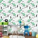 Tapeta W Dinozaury, Kaktusy, Do Pokoju Dziecka