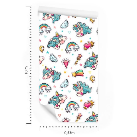 Tapeta Dla Dzieci - Magiczne Jednorożce