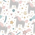 Tapeta Dla Dzieci - Pastelowe Jednorożce