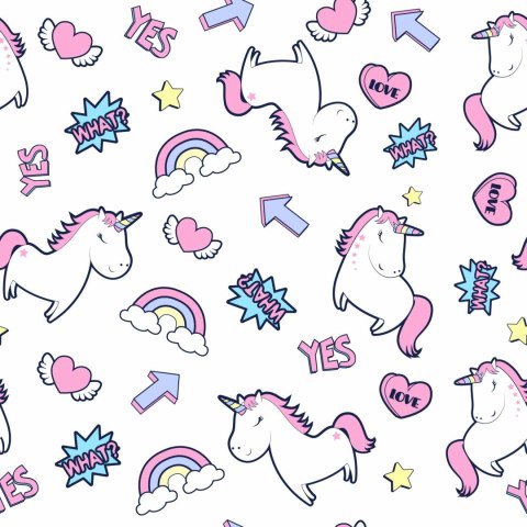 Tapeta Dla Dzieci - Śpiące Jednorożce