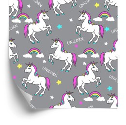 Tapeta Dla Dzieci - Tęczowe Jednorożce