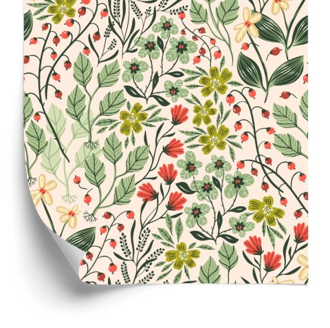 Tapeta Kwiaty I Owoce Leśne