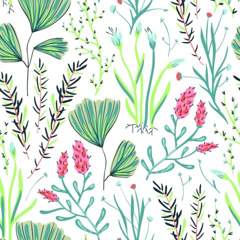 Tapeta Kwiaty Polne Z Ziołami