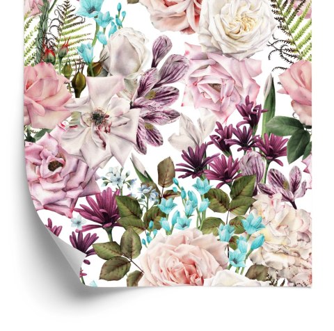 Tapeta Kwiaty W Różnorodnej Kolorystyce