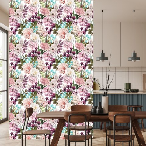 Tapeta Kwiaty W Różnorodnej Kolorystyce