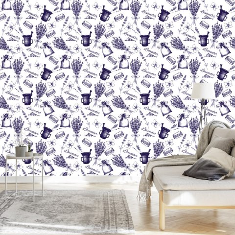 Tapeta Lawenda Jak Naszkicowana