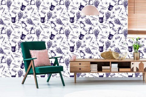 Tapeta Lawenda Jak Naszkicowana