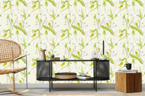 Tapeta Młode Kwiaty Mlecza