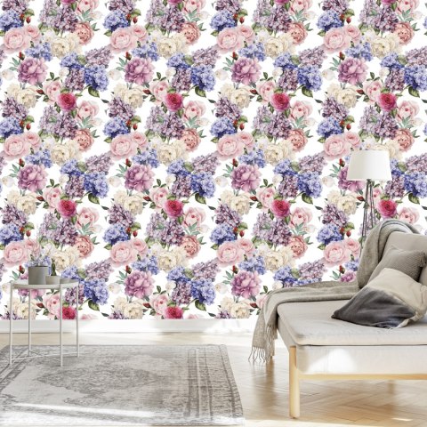 Tapeta Róże Angielskie Piwonie