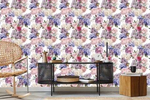 Tapeta Róże Angielskie Piwonie