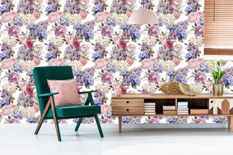 Tapeta Róże Angielskie Piwonie