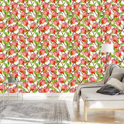 Tapeta Róże Z Łodygami