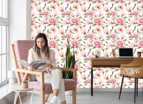 Tapeta Wiosenne Kwiaty Magnolii