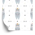 Tapeta Dla Chłopca, Niedźwiedzie, Kropki, Gwiazdki