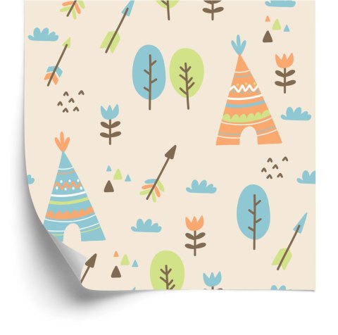 Tapeta Dla Dzieci Chmury Kwiaty Natura