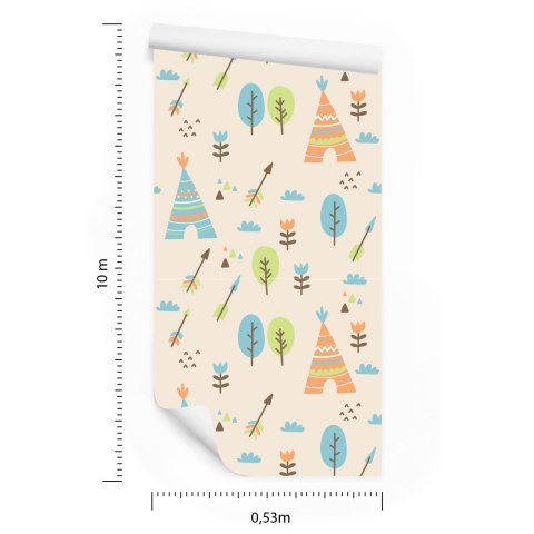 Tapeta Dla Dzieci Chmury Kwiaty Natura