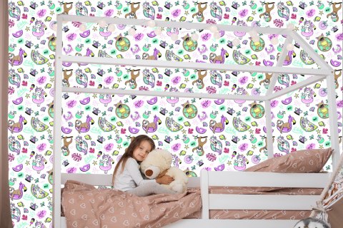 Tapeta Dla Dzieci - Jednorożce I Przyjaciele Na Wakacjach