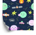 Tapeta Dla Dzieci - Kosmos W Stylu Skandynawskim