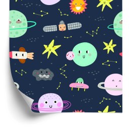 Tapeta Dla Dzieci - Kosmos W Stylu Skandynawskim