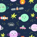Tapeta Dla Dzieci - Kosmos W Stylu Skandynawskim