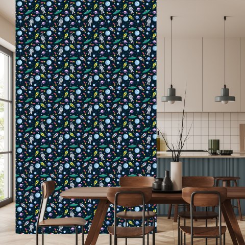 Tapeta Dla Dzieci - Planety, Astronauci, Rakiety I Ufo